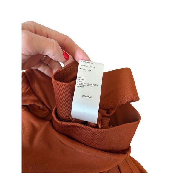 Maeve by Anthropologie Shiloh Wide Leg Pull On Pants size S Rust Orange - Picture 12 of 13